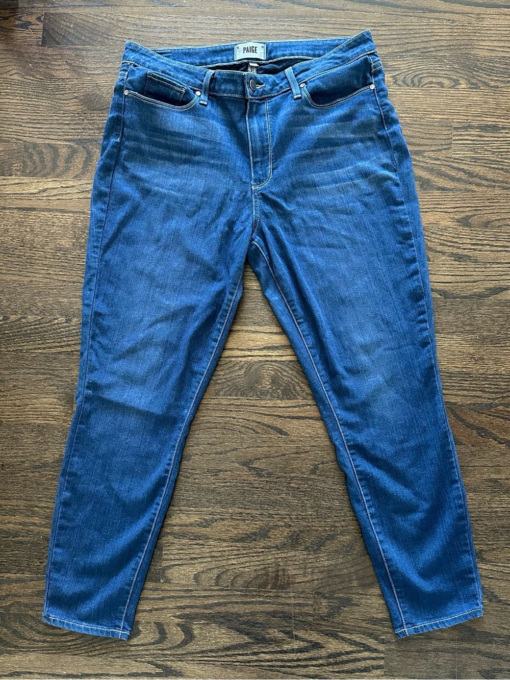 PAIGE Hoxton Ankle Jeans – Size 31 – Dark Wash High Rise Skinny